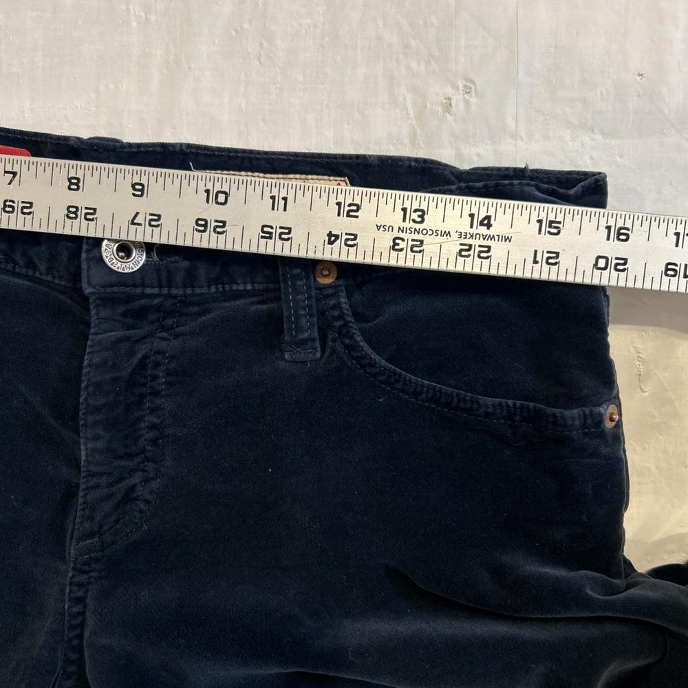 Adriano Goldschmied AG Womens Jeans Pants The Angel 30 Regular Velvet Blue Boot - Picture 5 of 7